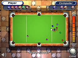 real pool play against computer.